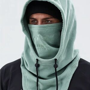 Dope Snowboard Ski Winter Cozy Hood II Facemask Faded Green Warm